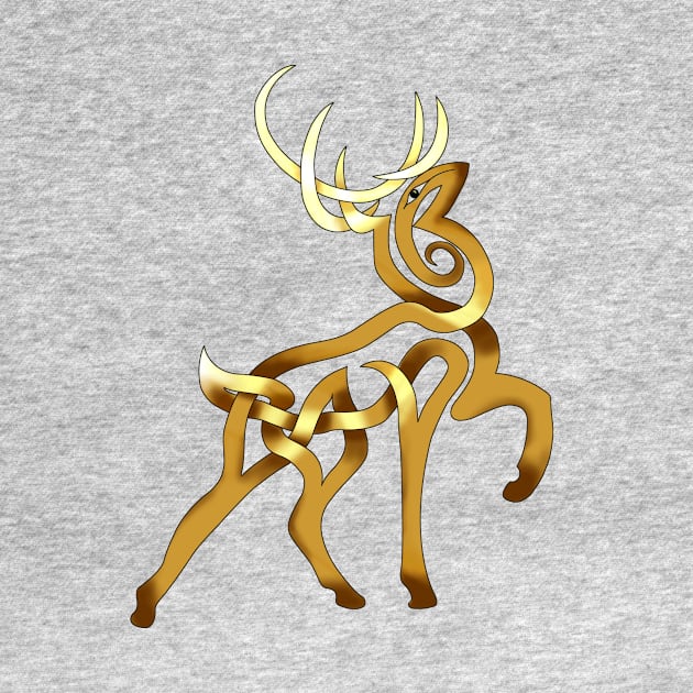 Stag Passant Contourne' by KnotYourWorld4